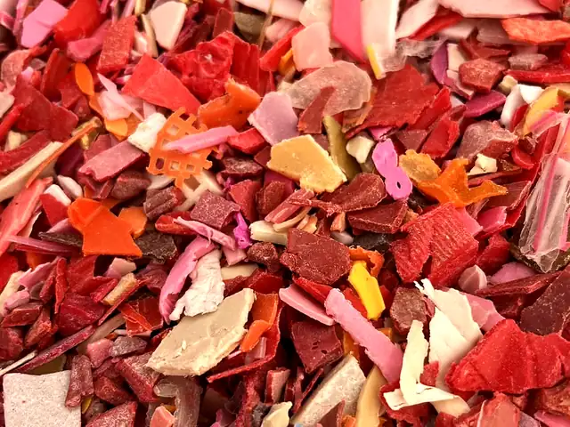 เศษบดหลายสีปนกัน